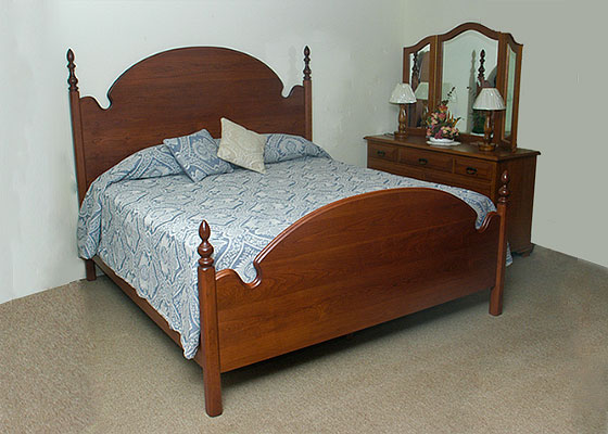 A Queen Anne solid Panel Bed.