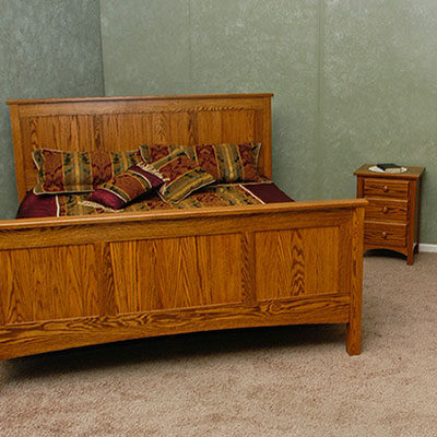 Tongue and groove panel bed