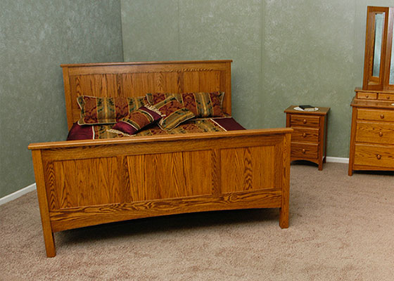 Tongue and groove panel bed