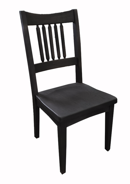 Ladderback2chair ladder back spindle Chair Walnut