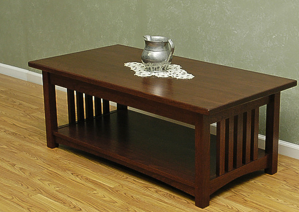 mission coffee table set