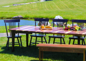 walnut hardwood heartwood and sap wood extension table