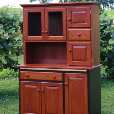 shaker Houiser hutch with maple pull out cutting board