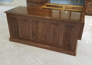 raised panel hope chest