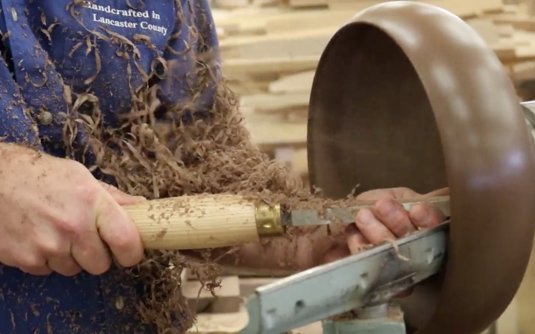 turning a large bowl handcrafted furniture lancaster york