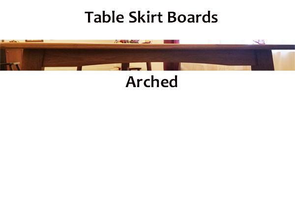 table skirt board style arched