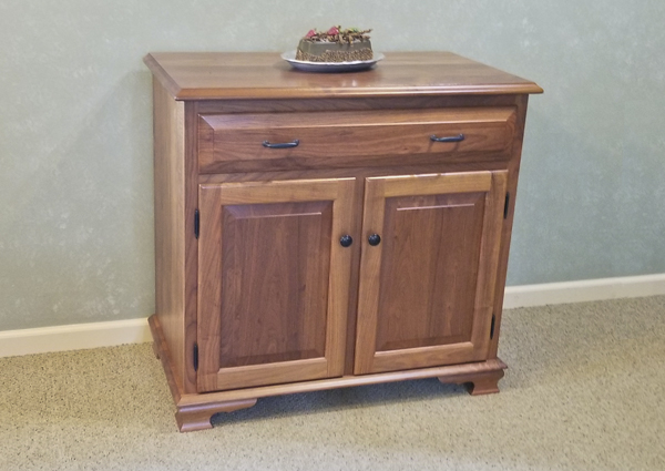Walnut server 1 drawer 2 doors