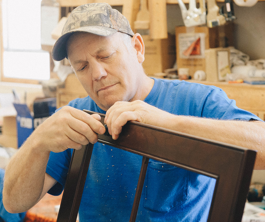 Shop Tommy Rocking Footstool  Handcrafted Amish Furniture from Country  Lane Furniture