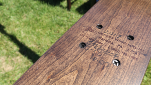 each custom furniture is signed by craftsman who made it from start to finish craftsman's signature constructed in lancaster county furniture store