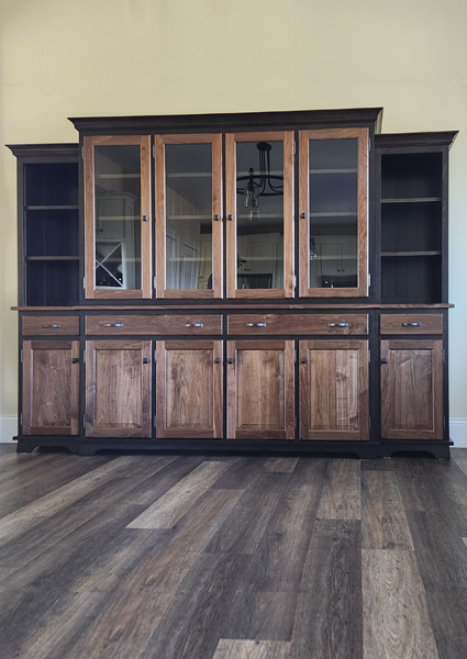 large breakfront hutch