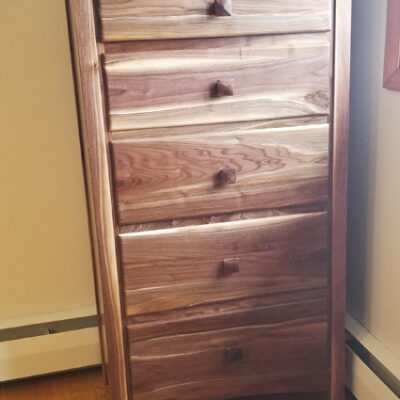 Mission Lingerie chest with natural walnut blend