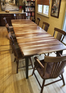 long walnut blend table