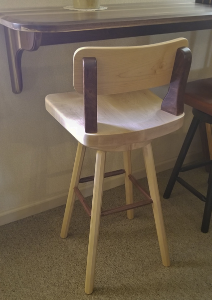 Vanity Low Back Bar Stool