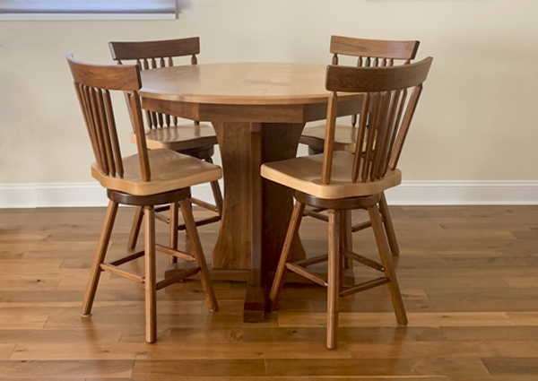 ped tall cherry top walnut ped web2 maple table pedestal