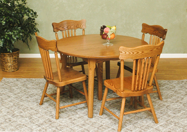 round extension table cherry