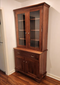 36 hutch walnut full length doors