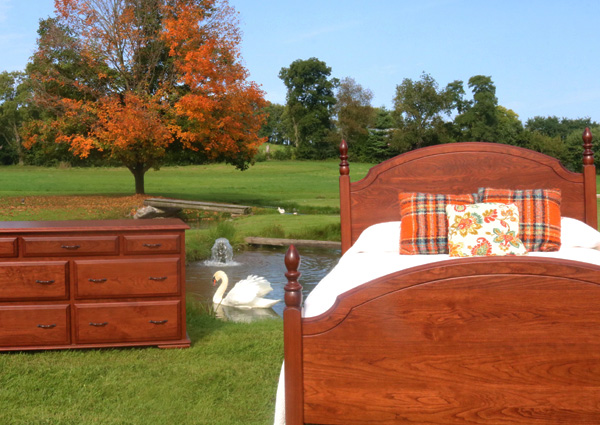 cherry bedroom handcrafted furniture lancaster