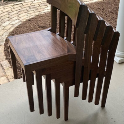 Stackable chairs stack of 5