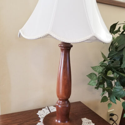 hand turned lamp